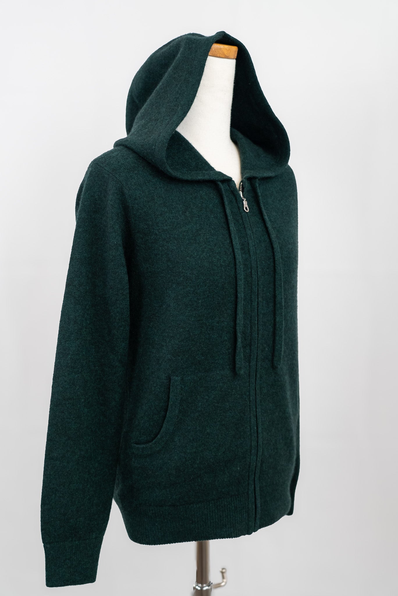 Cozy Cashmere Blend Zip Hoodie