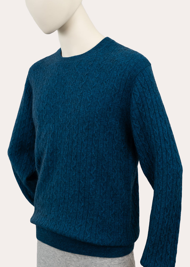 Premium Crew Neck Cable Sweater