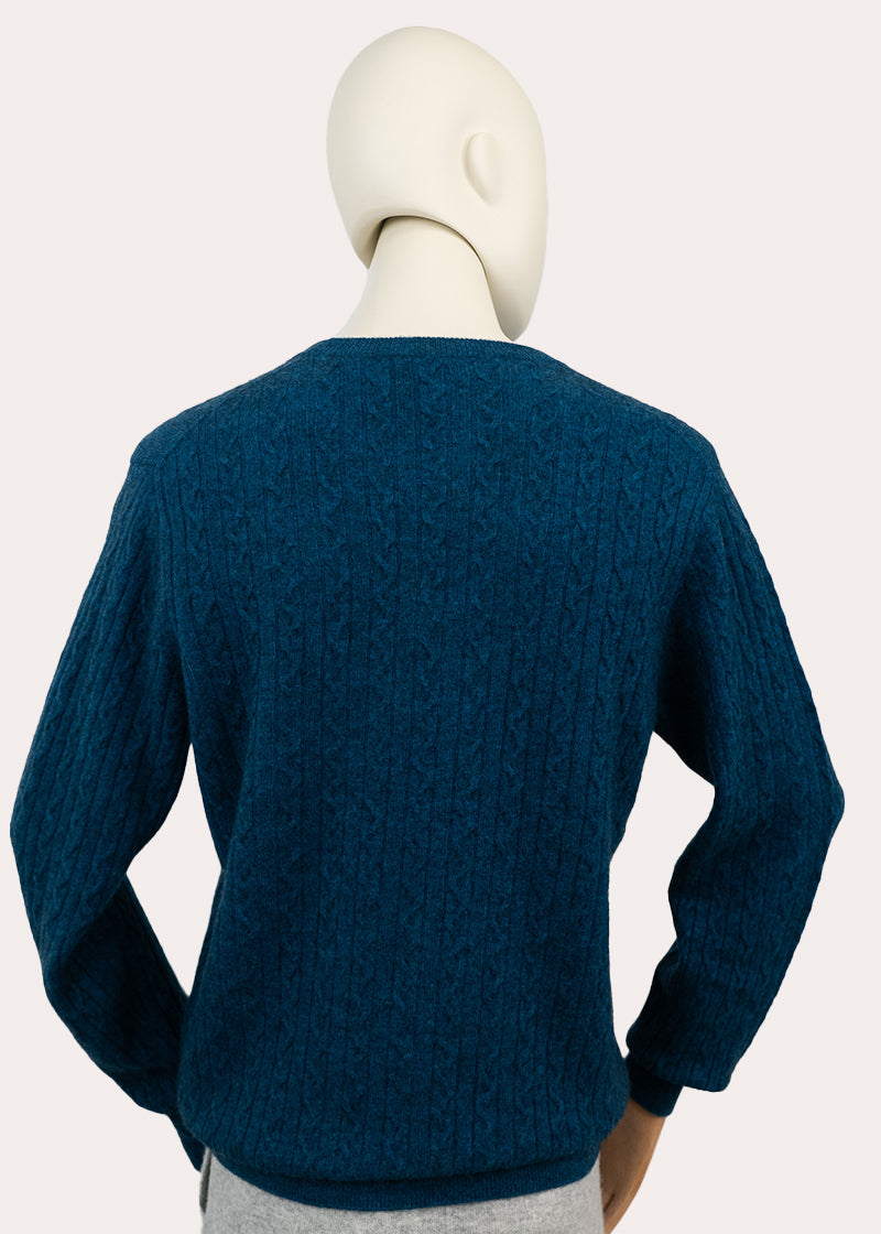 Premium Crew Neck Cable Sweater