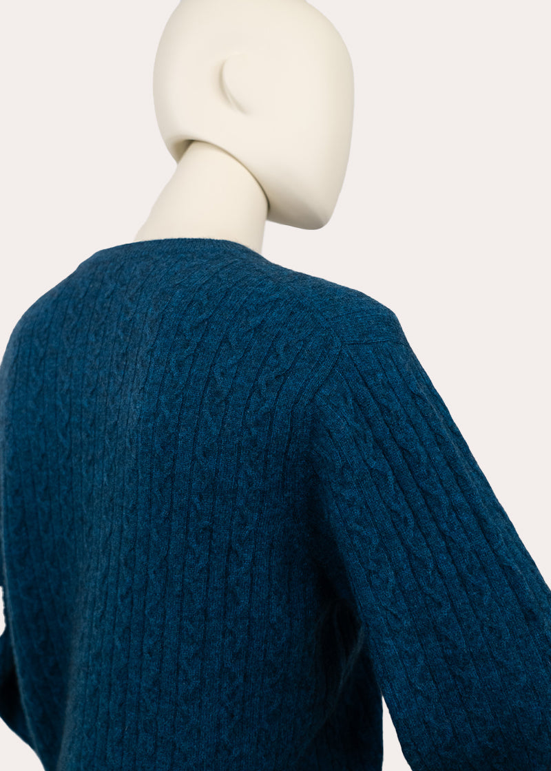 Premium Crew Neck Cable Sweater