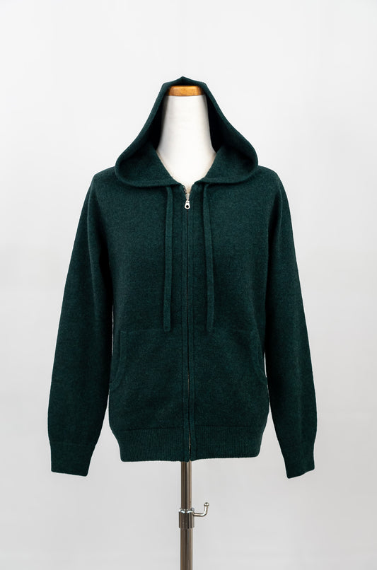 Cozy Cashmere Blend Zip Hoodie