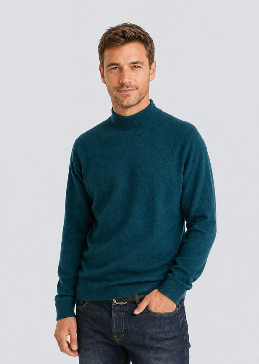 Premium High-Neck Cashmere Pullover
