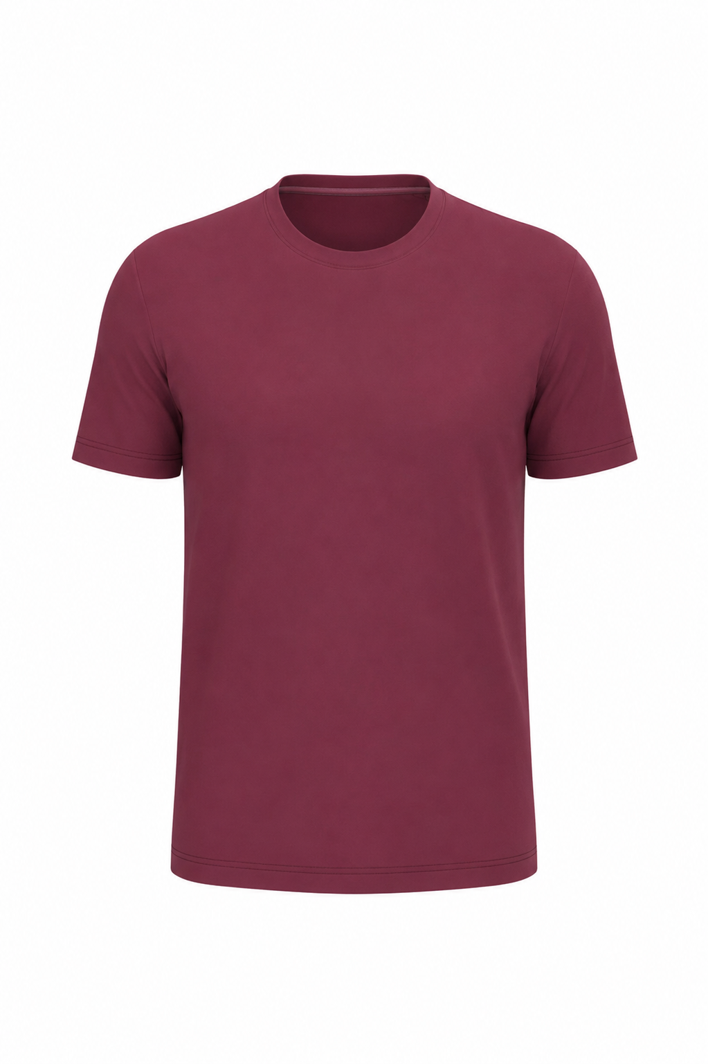Short-sleeved crew neck T-shirt