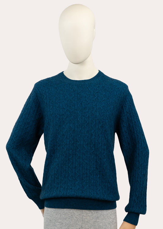 Premium Crew Neck Cable Sweater