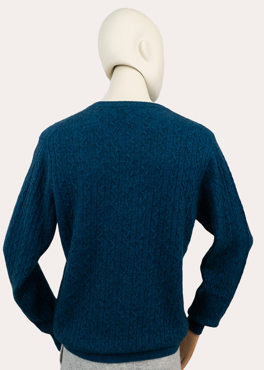 Premium Crew Neck Cable Sweater