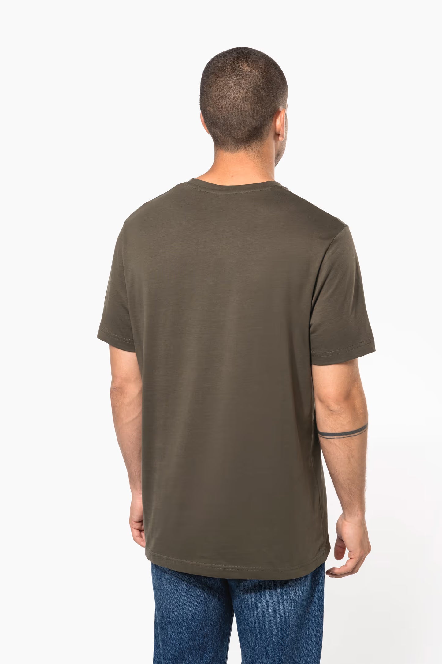Short-sleeved crew neck T-shirt