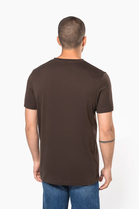 Men's short-sleeved V-neck T-shirt